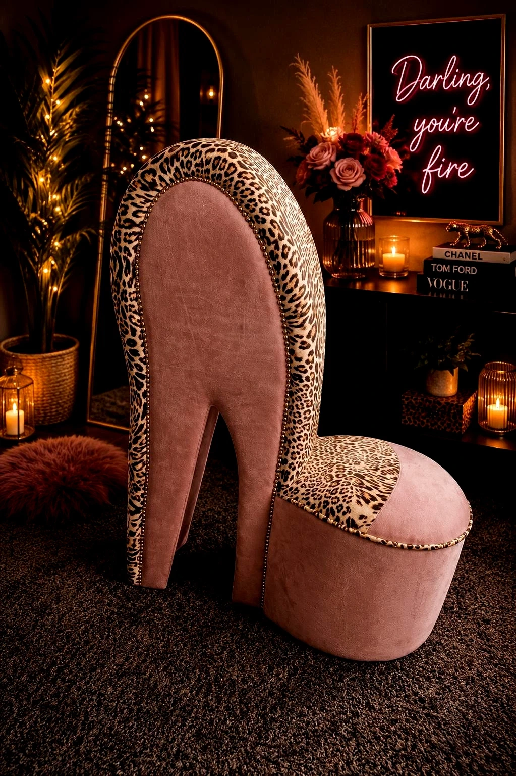 conistan-pink-plush-cheetah-print-stiletto-high-heel-chair-y2k-glam